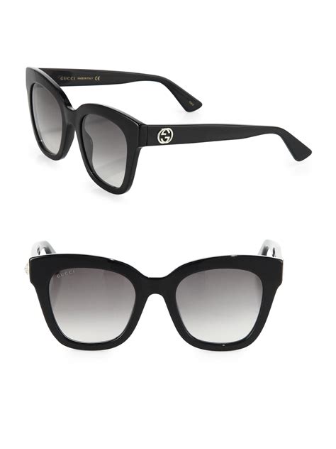 gucci 50mm square sunglasses|gucci large square frame sunglasses.